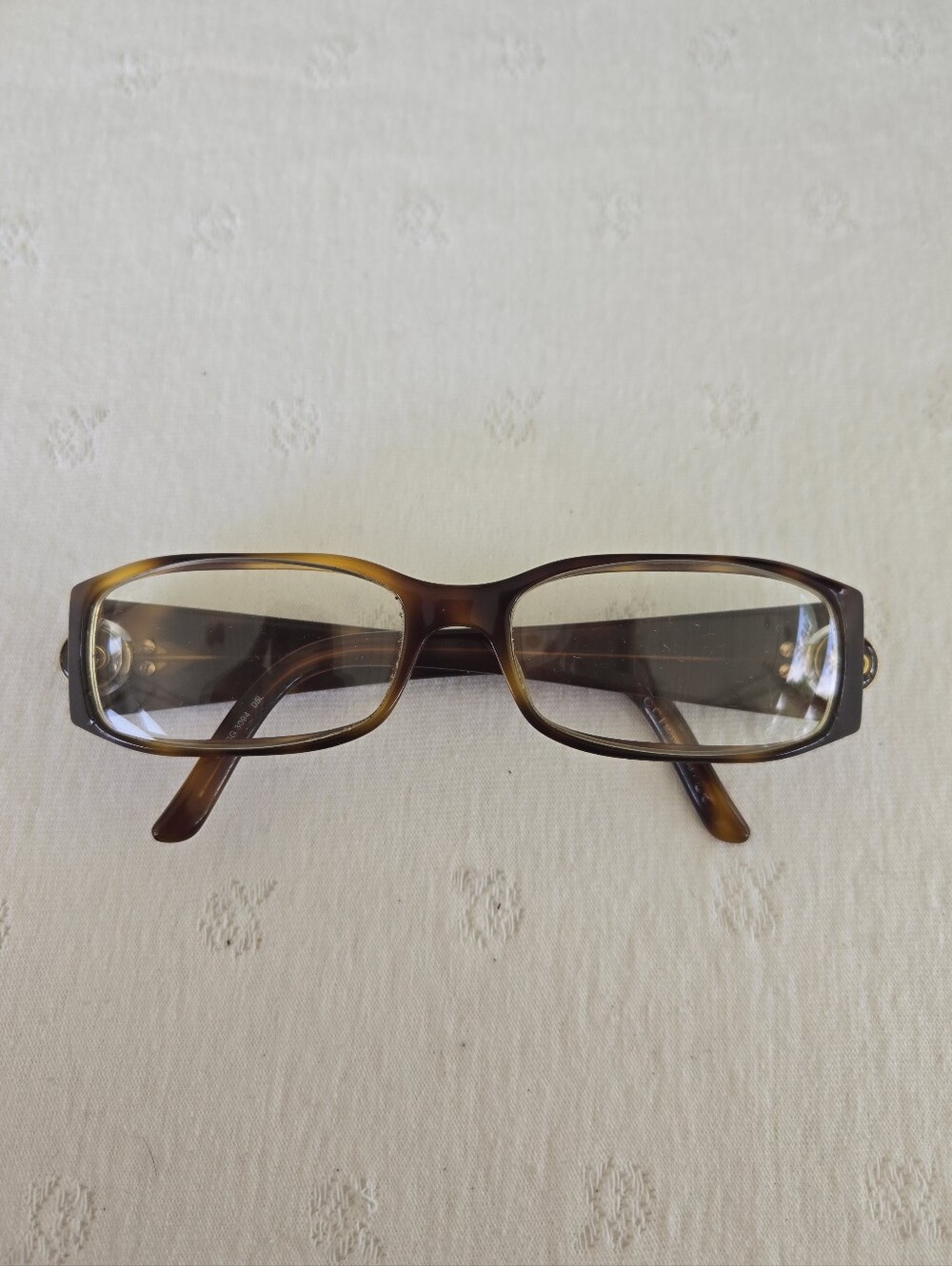 Gucci Women's Rectangular Glasses in Tortoise Shell Brown Vintage GG 3094